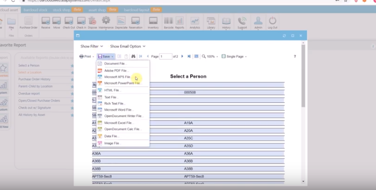 Inventory System And Asset Tracking Reporting V012