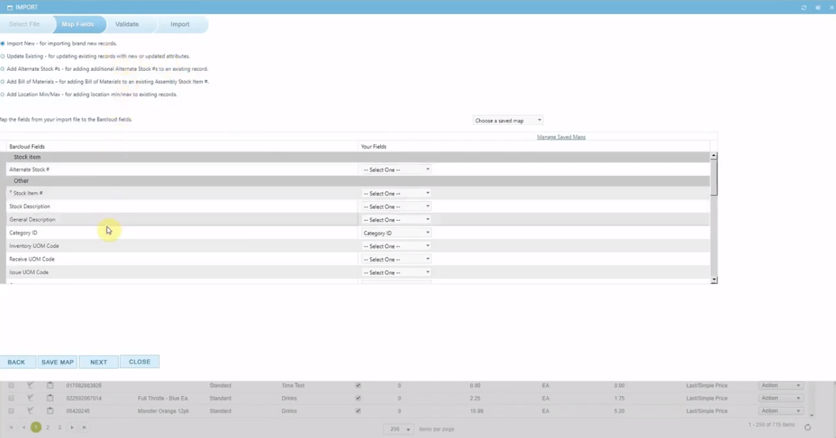 Inventory System - Inventory Import - V128