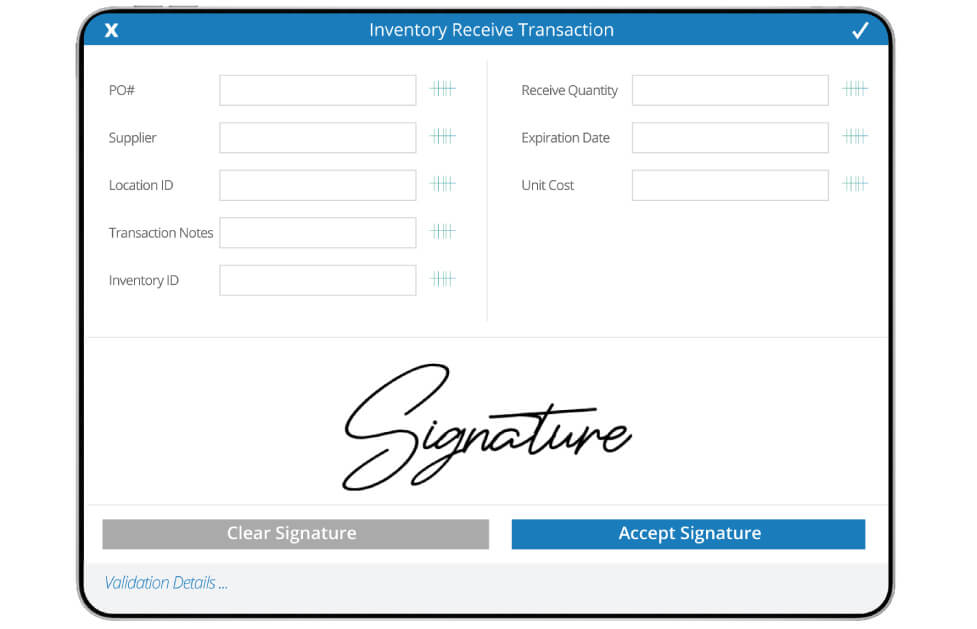 Inventory System Signature Capture Image1