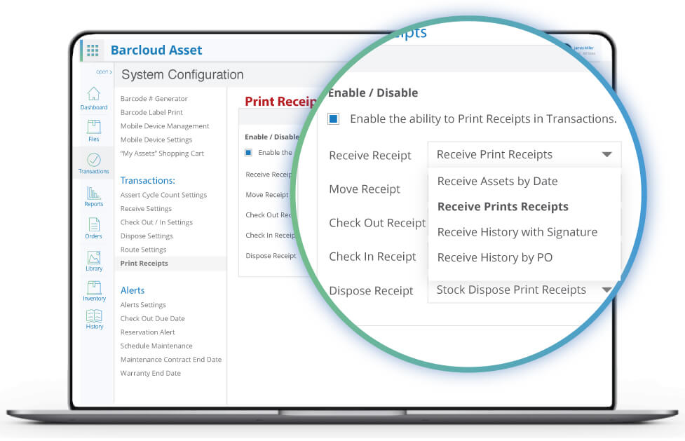 Asset Tracking Transaction Receipts Image2