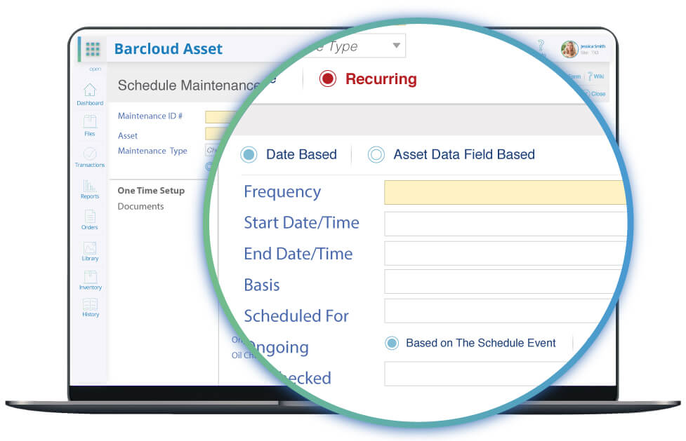 asset tracking schedule maintenance image