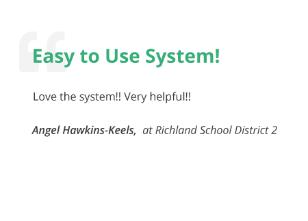 our easy to use system for education industries