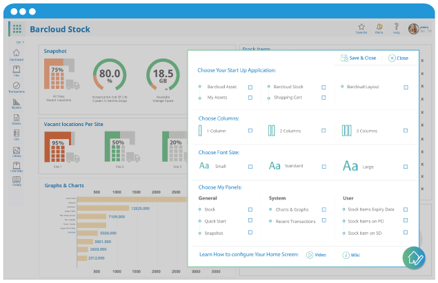 barcode inventory system edit dashboard