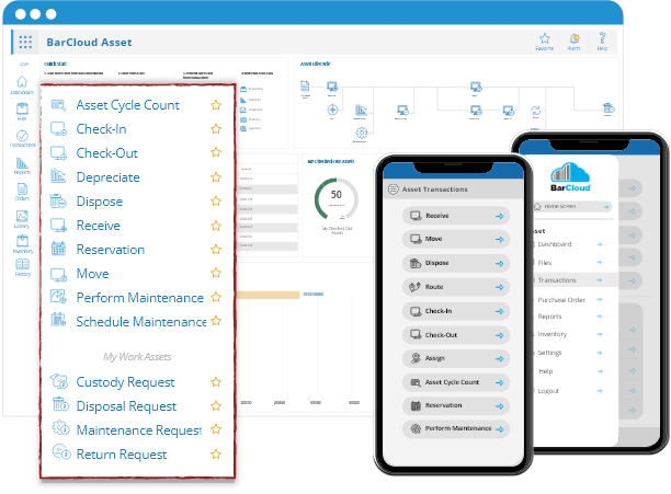 asset tracking transactions options